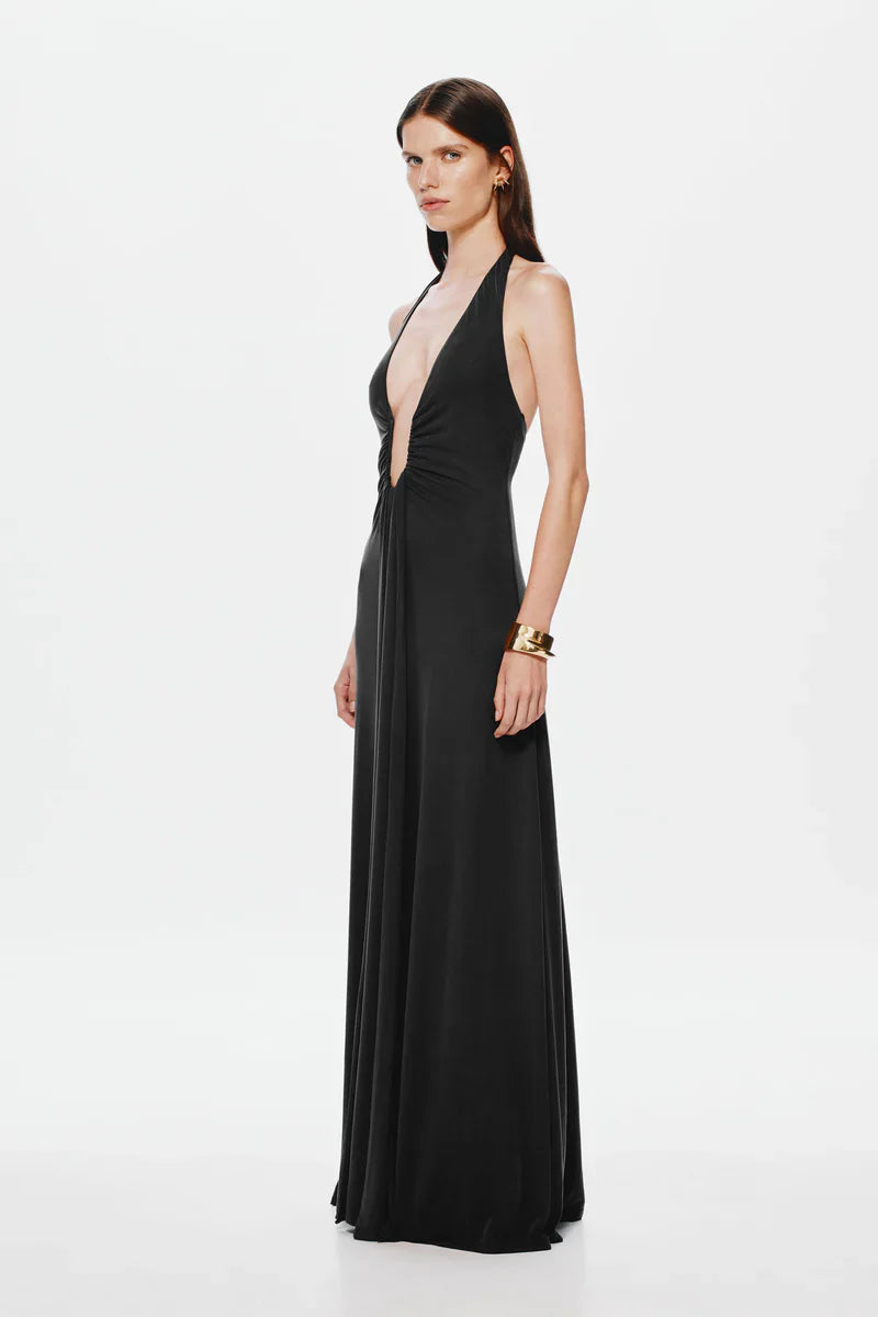 ALTHEA – Abito Maxi in Cupro