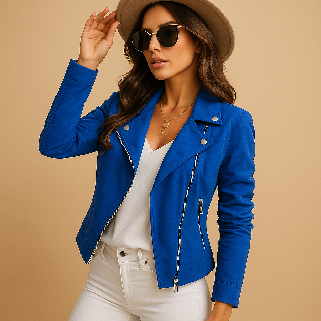 Blazer casual da donna con zip e maniche lunghe | Milou