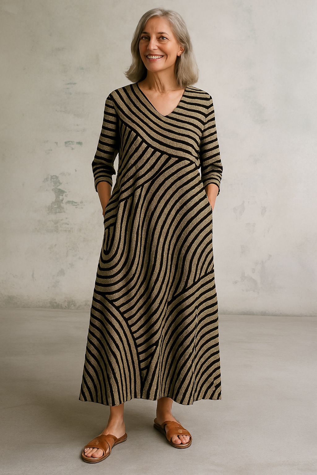 Annora - Abito a righe elegante e pratico