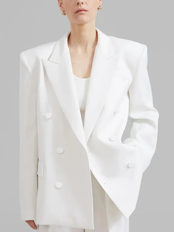Sofia | Blazer Bianco Oversize Doppiopetto