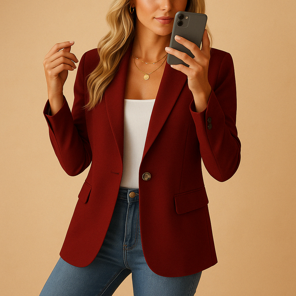 Blazer aderente con vestibilità comoda per donne | Yara