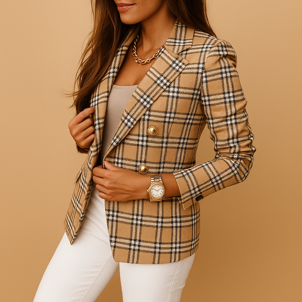 Blazer sagomato con dettagli eleganti per donne | Renée