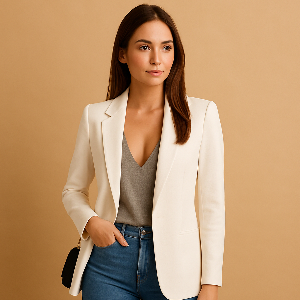 Blazer lungo con taglio slim per donna | Elise