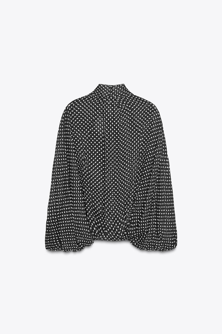 Sofia™ | Blusa con Fiocco e Mantella