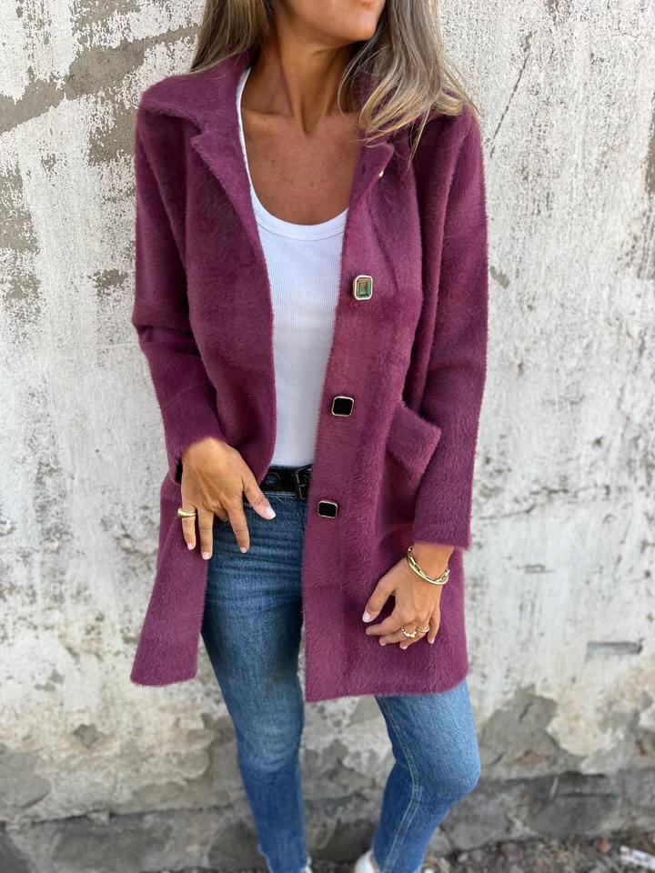 MARCE | Cappotto casual, a un solo petto, spesso con rever