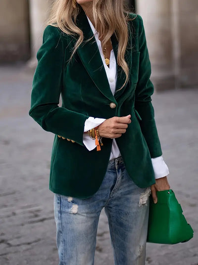 Sofia™ | Caterina Blazer in Velluto Elegante
