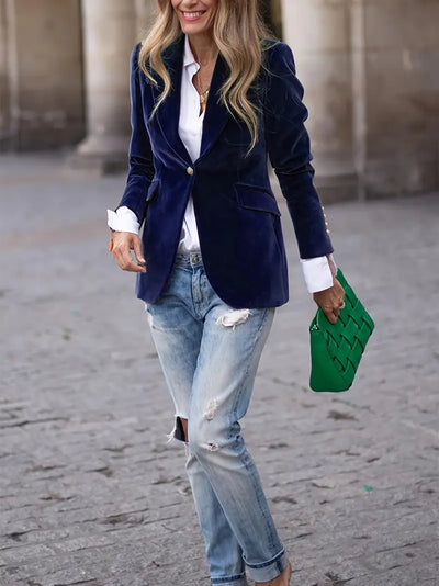 Sofia™ | Caterina Blazer in Velluto Elegante