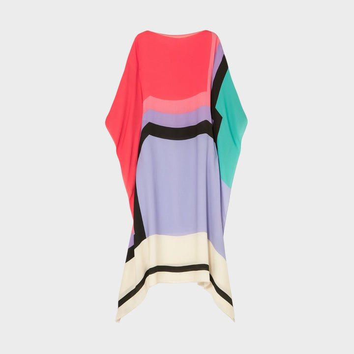 Iria | Caftão Elegante com Estampa Geométrica