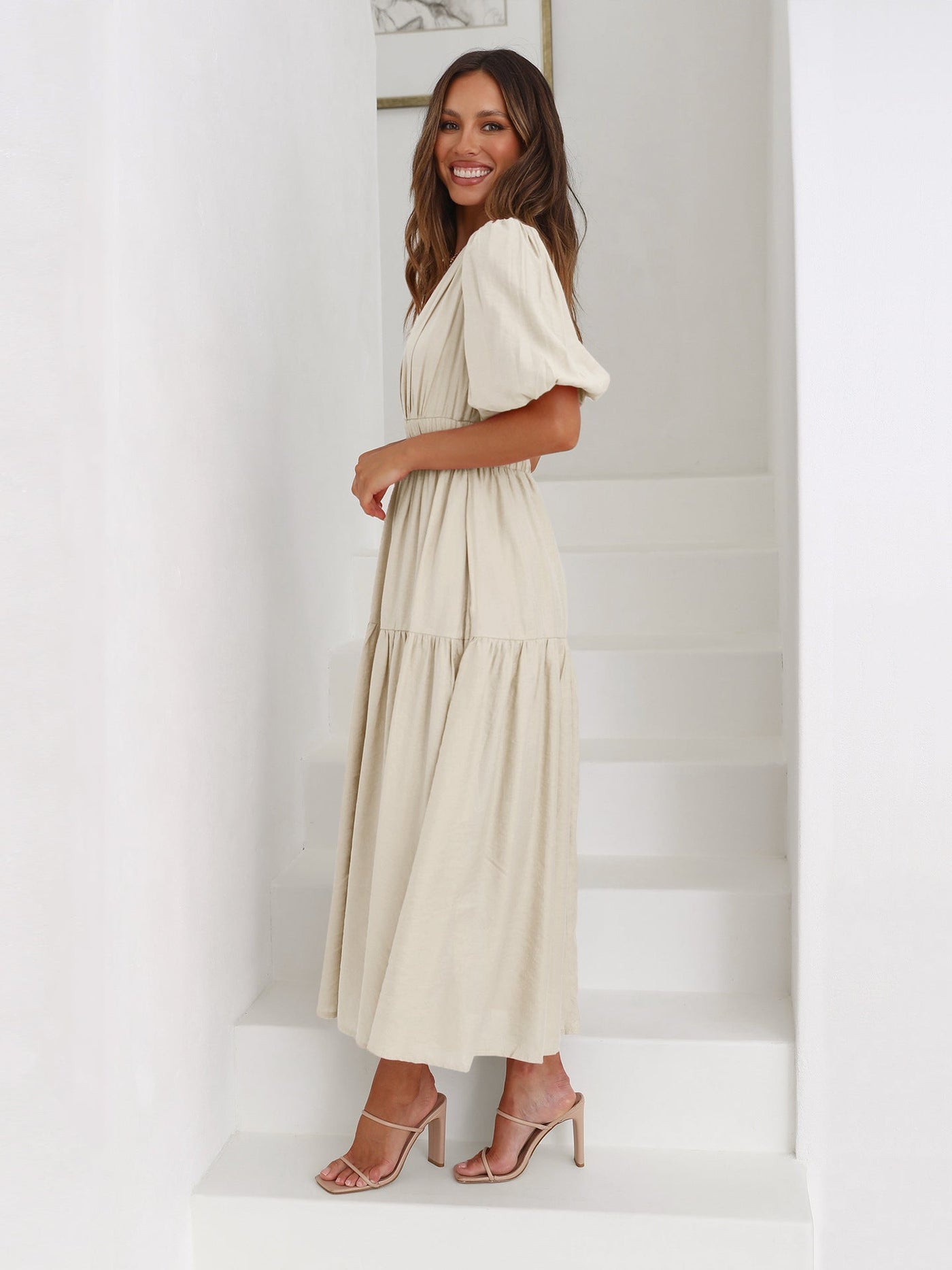 Bethany | Abito con Maniche a Palloncino