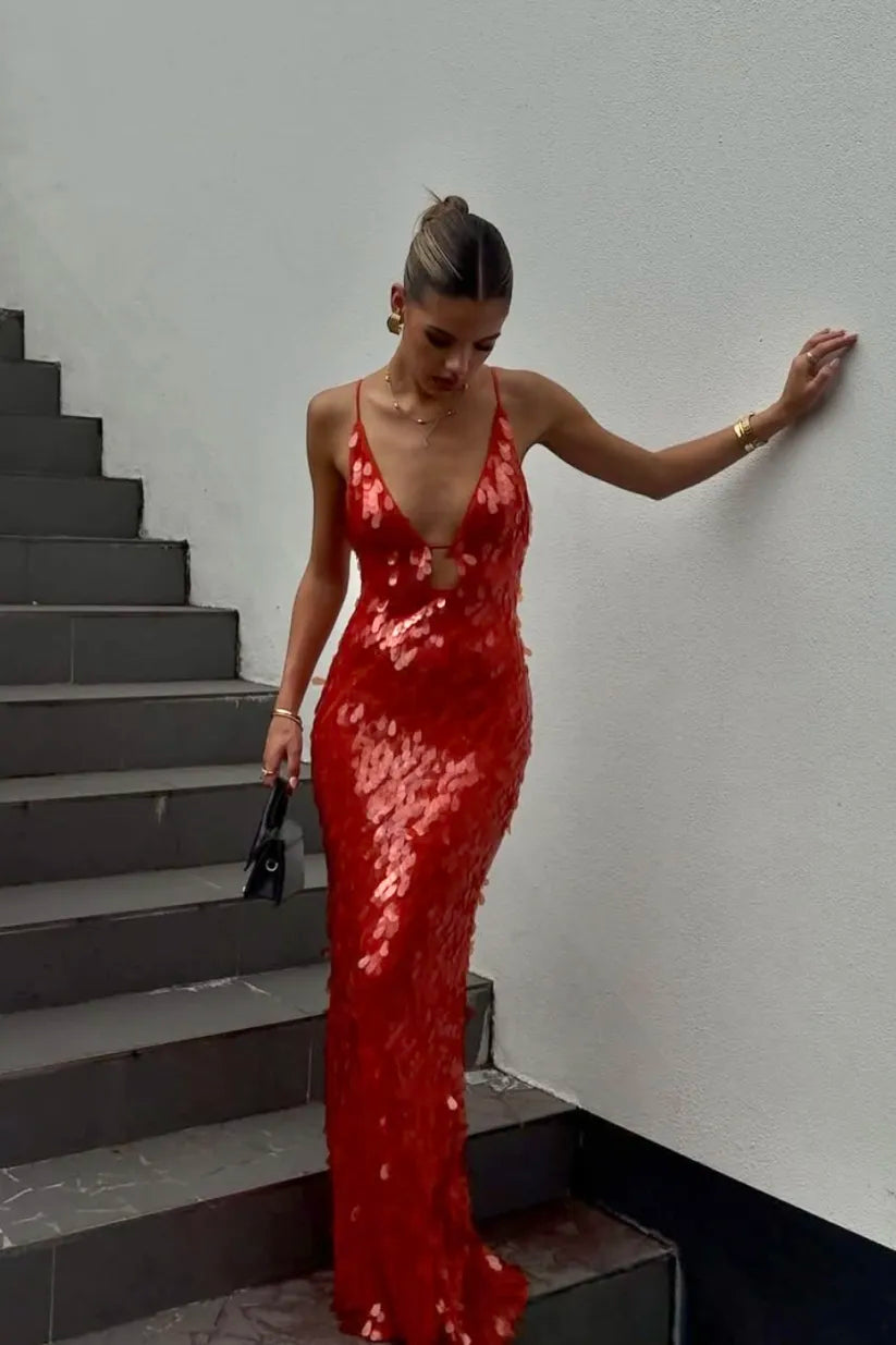 Kailani | Abito Maxi Lungo con Paillettes