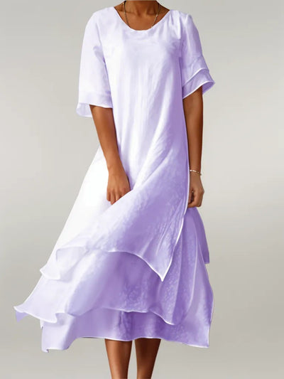 Sofia™ | Eloise Elegante Abito Lungo in Cotone