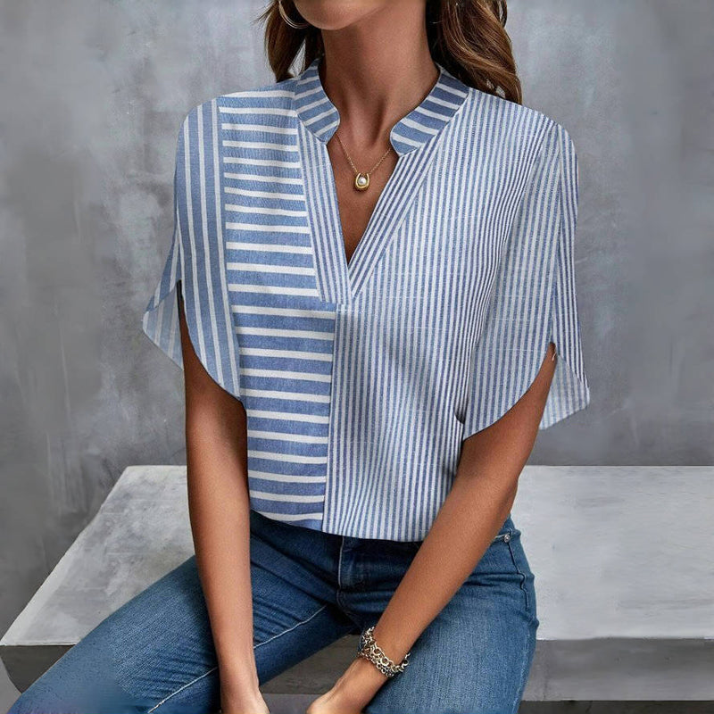 Blusa Casual A Righe
