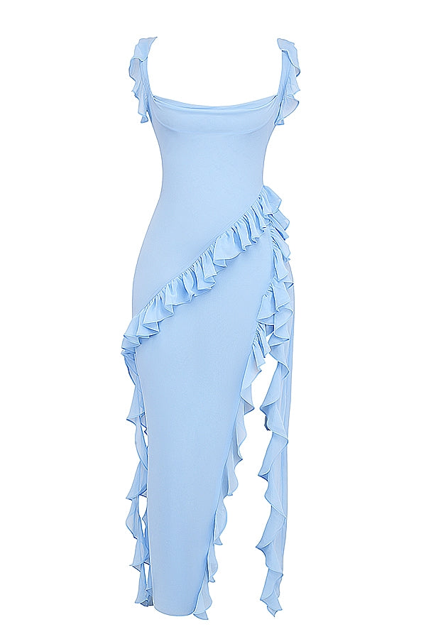 Dalila | Abito lungo con ruches