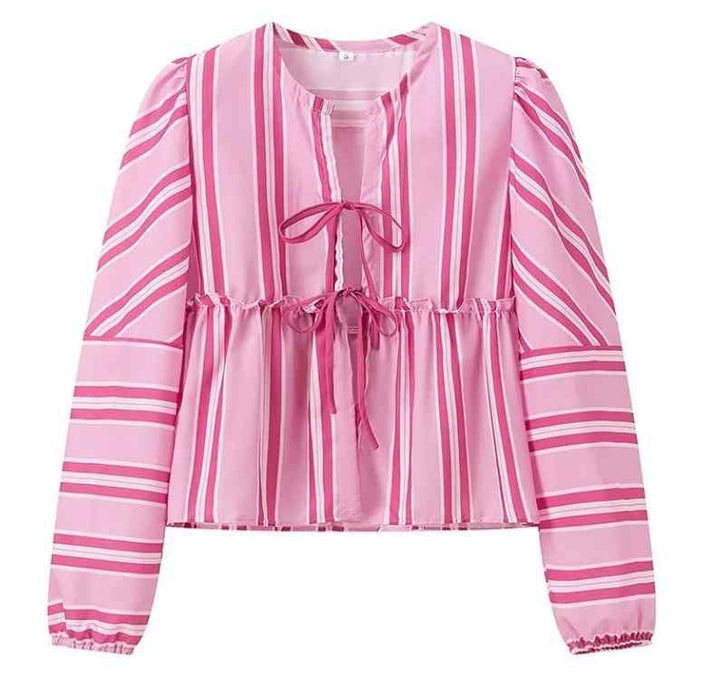 Sofia™ | Conjunto de Shorts e Blusa a Righe