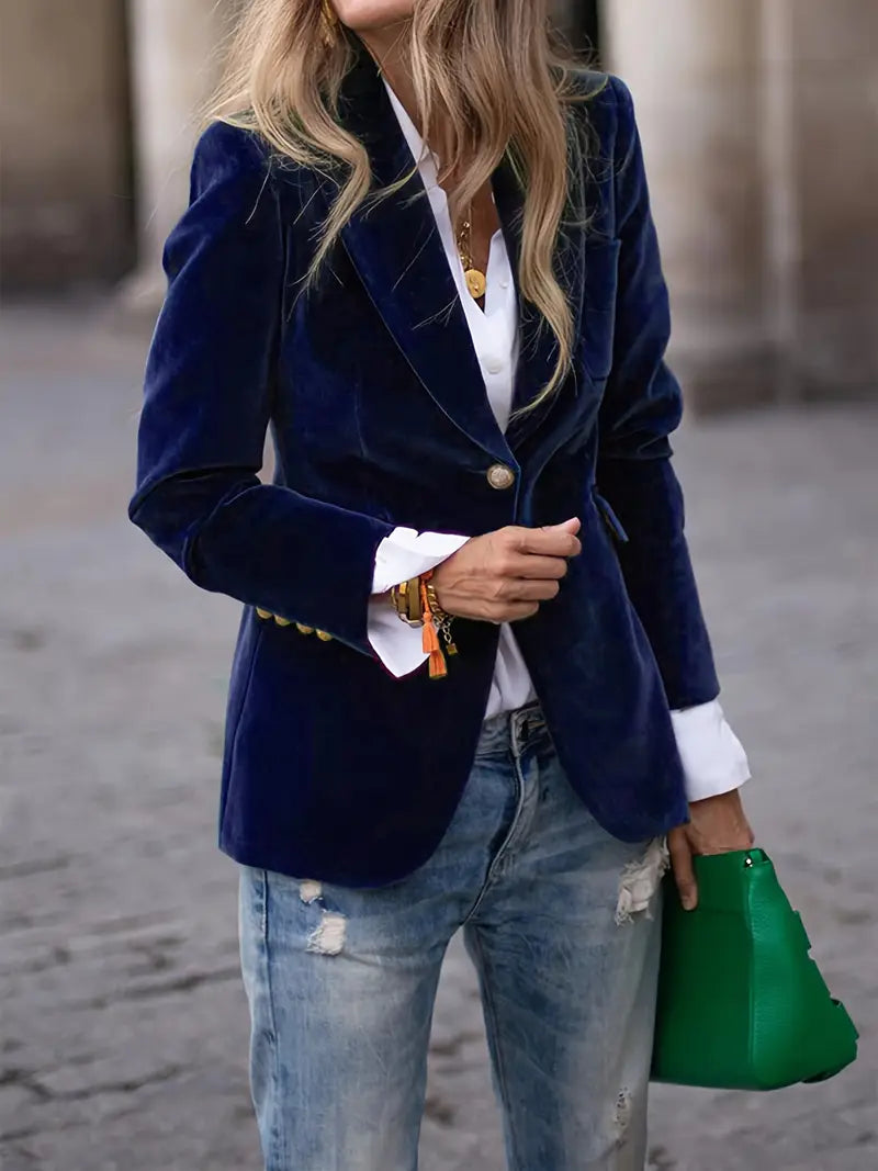 Sofia™ | Caterina Blazer in Velluto Elegante