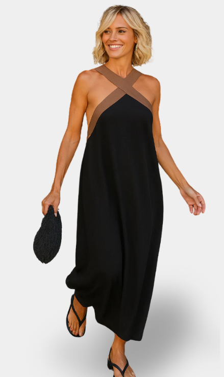 Nomi - Vestito elegante con scollo incrociato