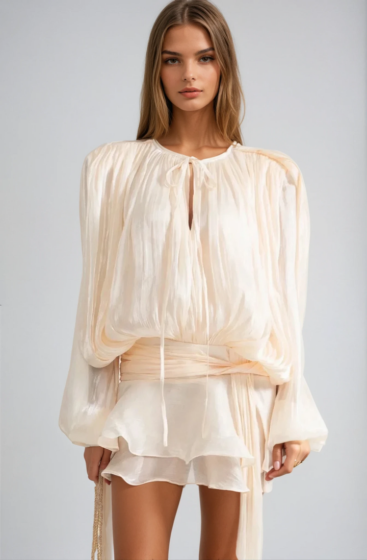 Sofia™ | Livia - Vestito Plissettato in Rete