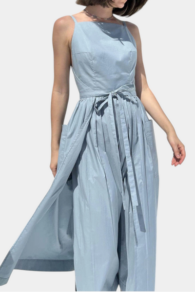 Dezi Vestito Lungo con Lacci Laterali