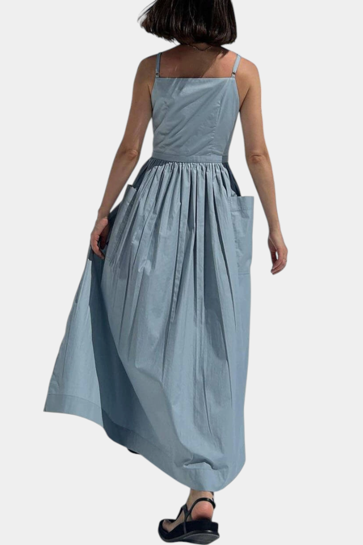 Dezi Vestito Lungo con Lacci Laterali