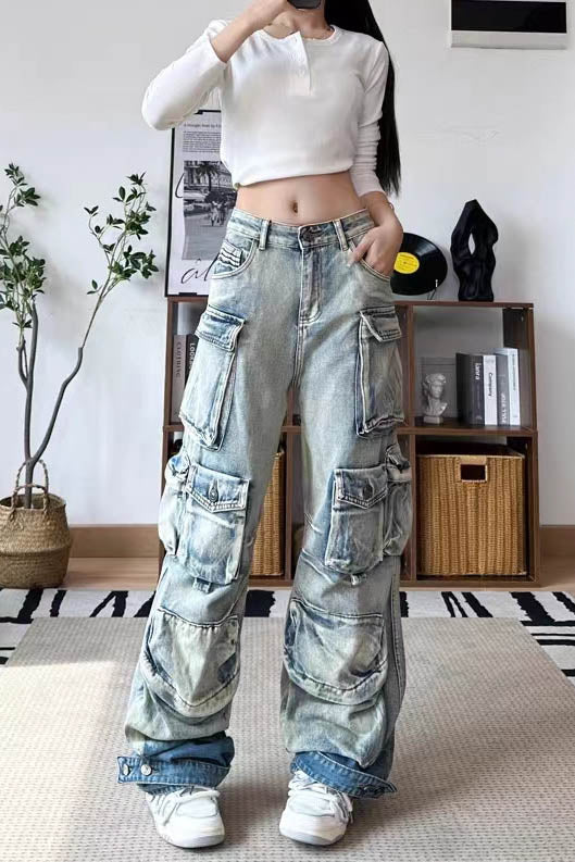 Sofia™ | Jeans dritti con eleganti dettagli in strass