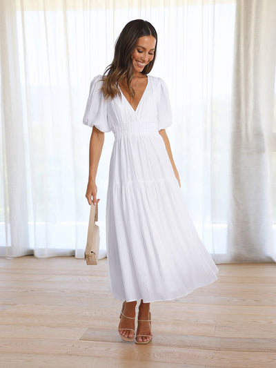 Bethany | Abito con Maniche a Palloncino