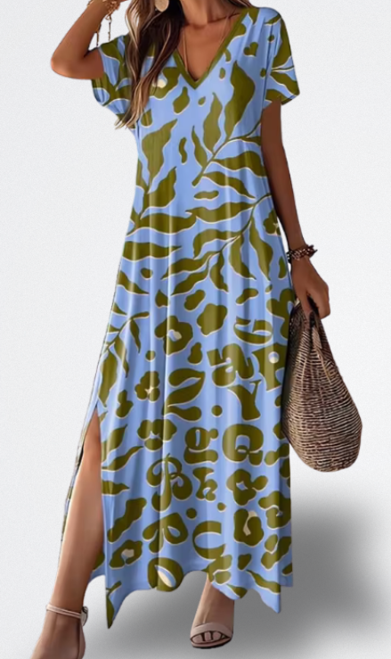 Abito Lungo Stile Tropicale