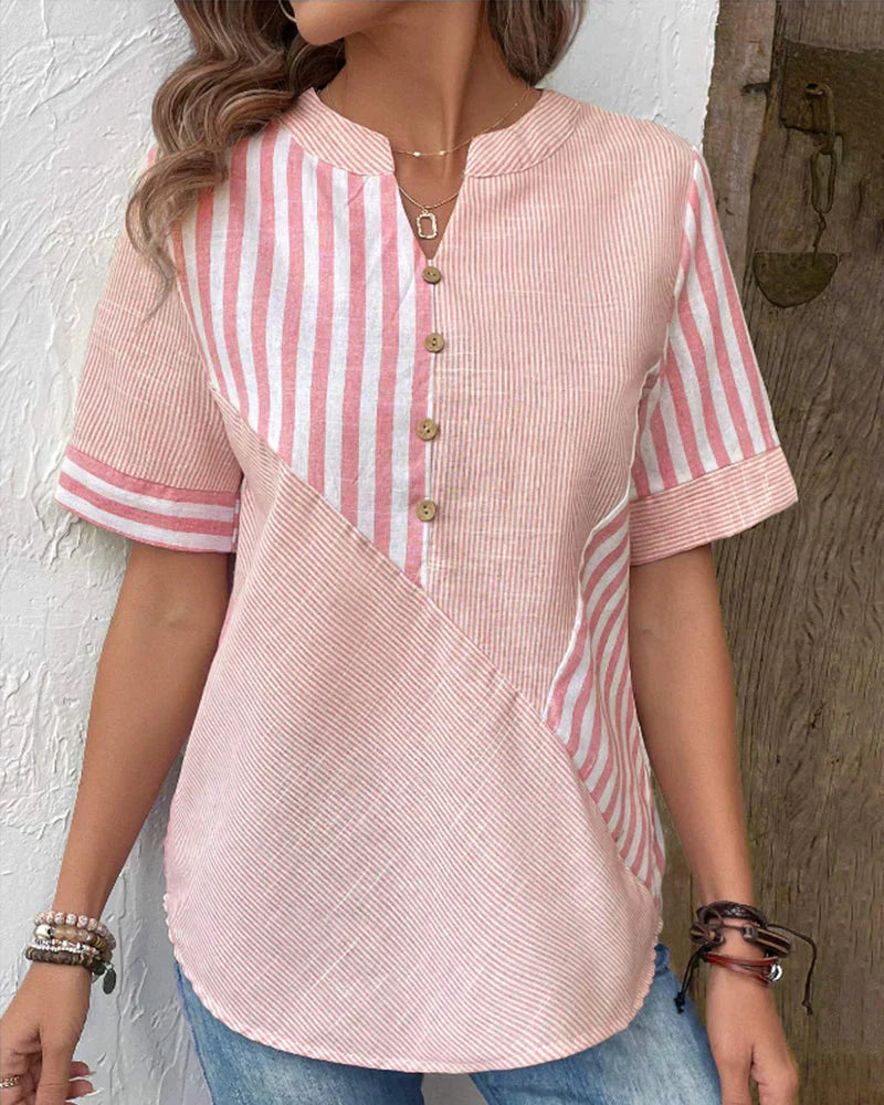 Sofia™ | Celie - Classico Top a Righe