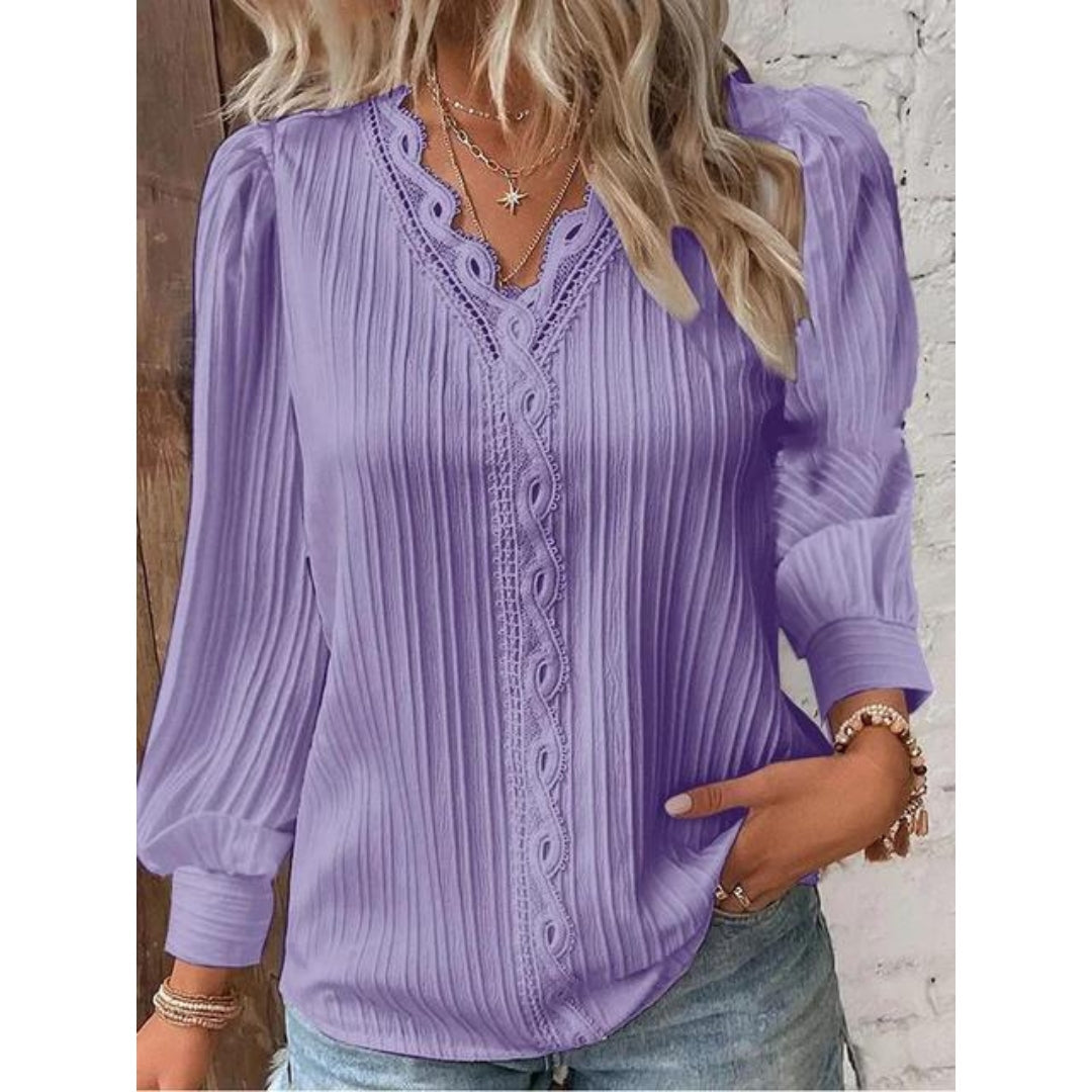 Sofia™ | Luna - Elegante blusa con pintucks