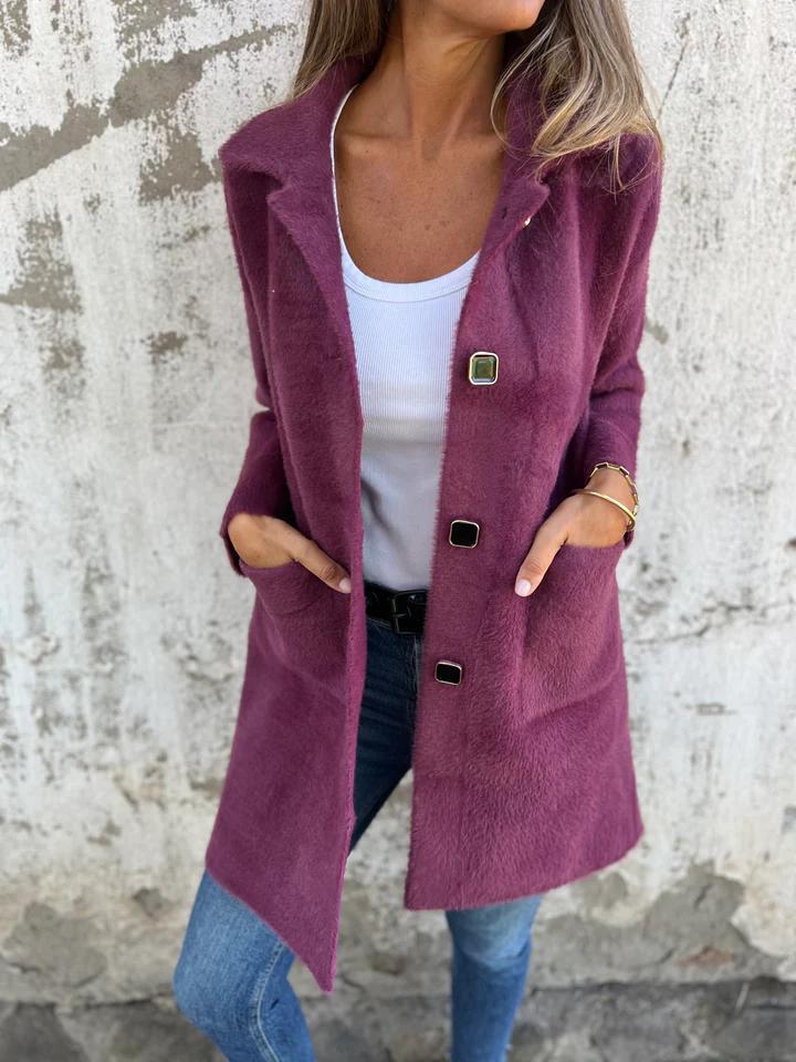 MARCE | Cappotto casual, a un solo petto, spesso con rever