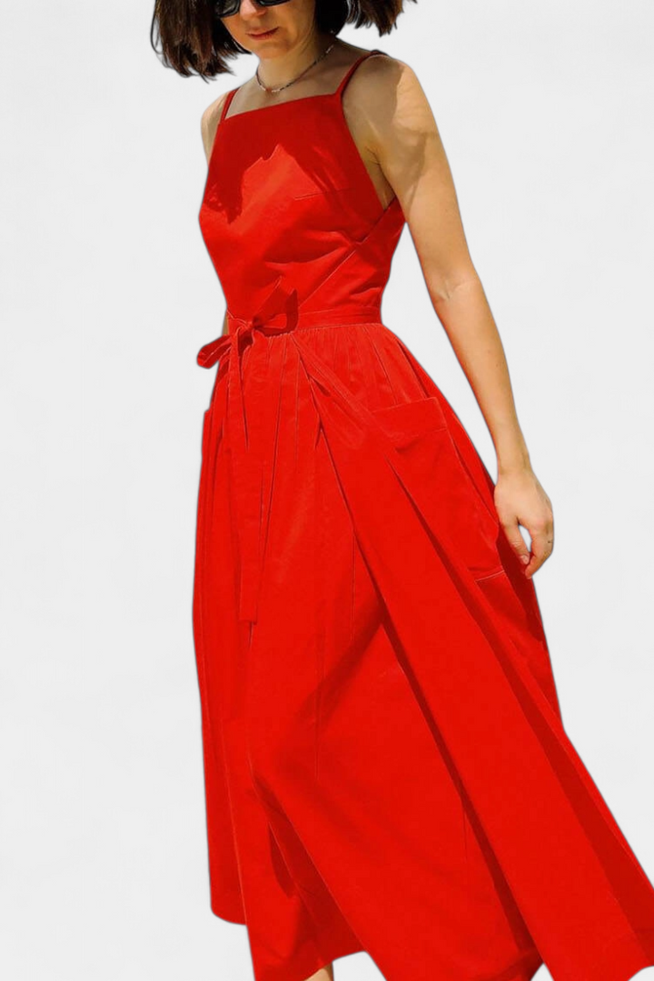 Dezi Vestito Lungo con Lacci Laterali