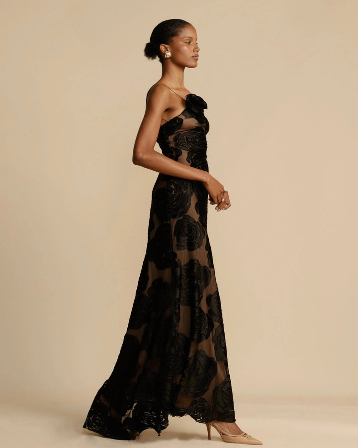 NORA - Abito lungo stampato