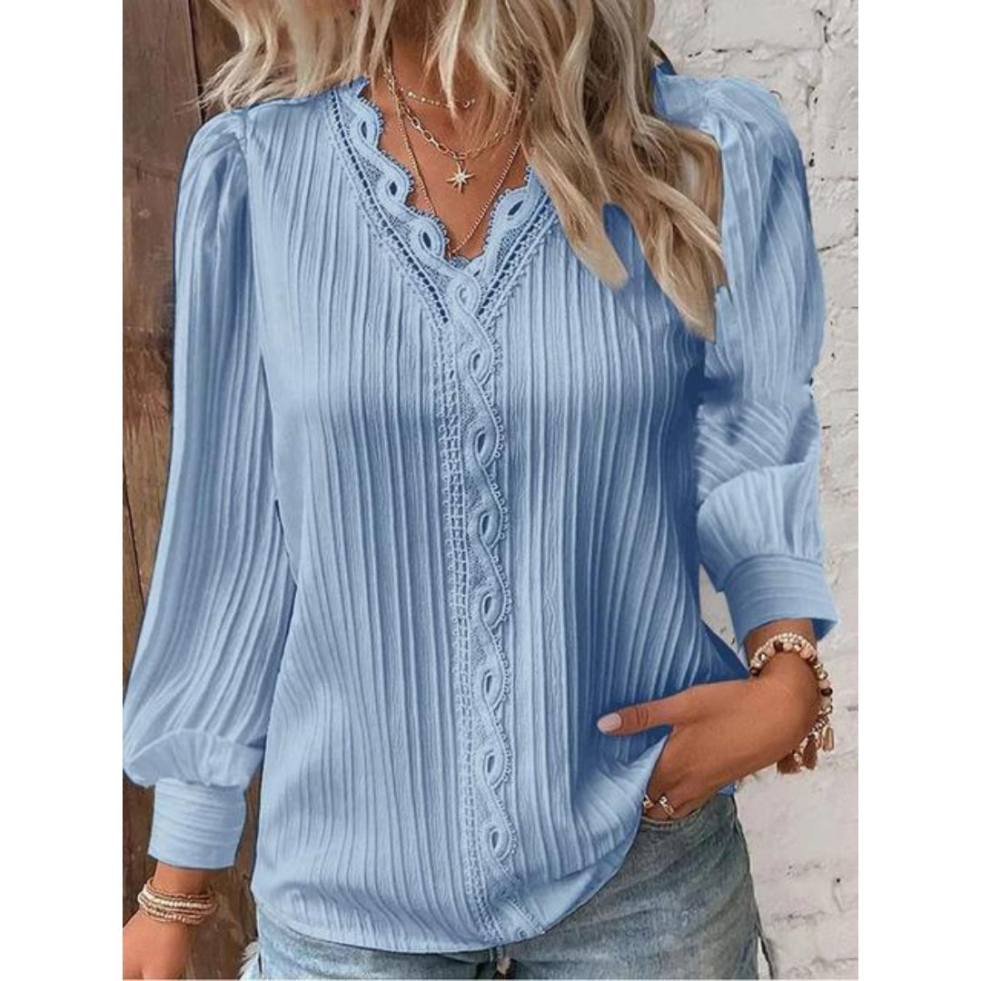 Sofia™ | Luna - Elegante blusa con pintucks