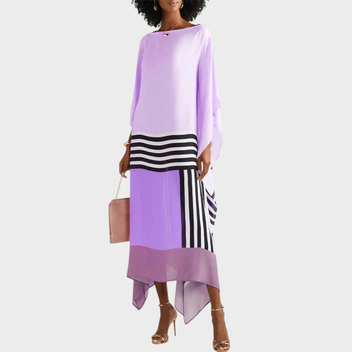 Iria | Caftão Elegante com Estampa Geométrica