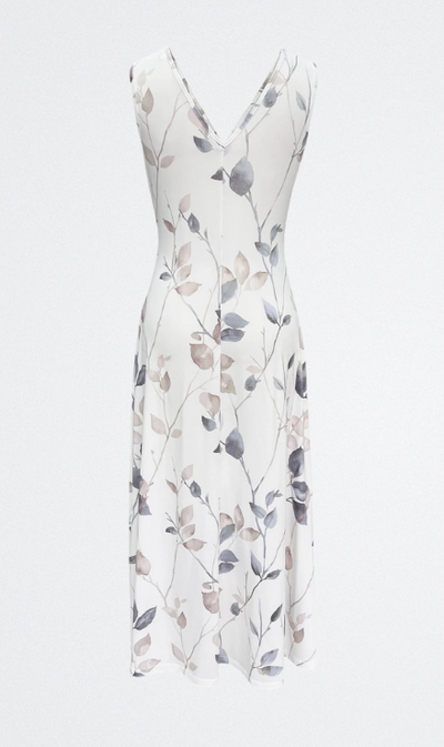 Vestito Lungo Elegante Sorelle con Fiori