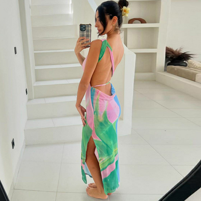 Nola | Vestito Maxi Pastello
