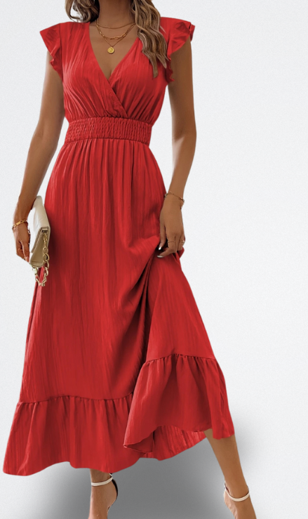 Nyra Vestito Morbido di Lunghezza Media