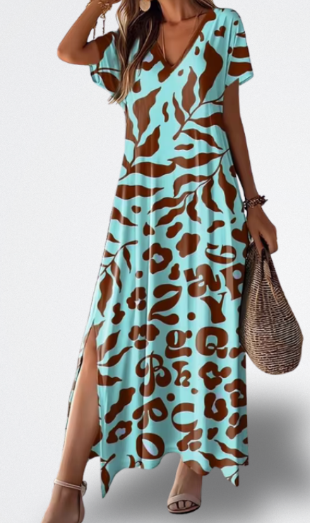 Abito Lungo Stile Tropicale