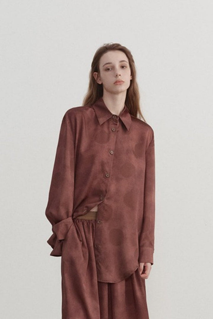 Sofia™ | Camicia a maniche lunghe con stampa a pois