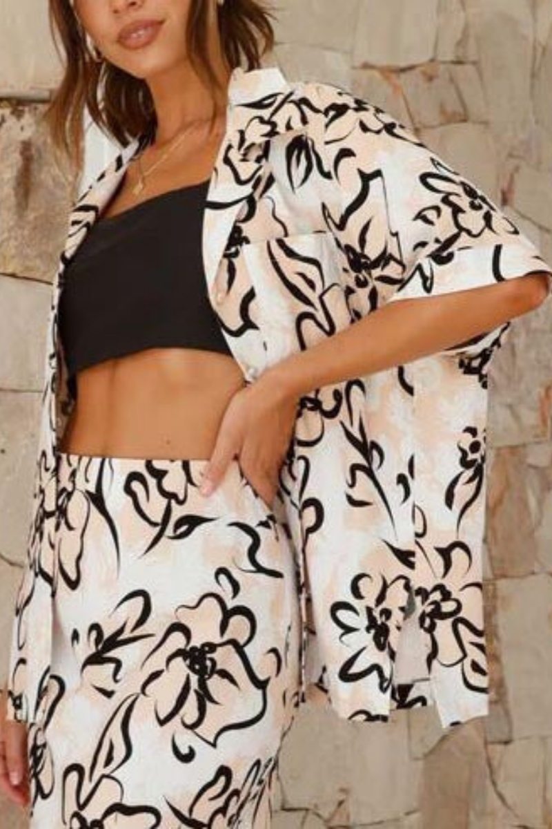 Sofia™ | Set di pantaloni larghi con stampa floreale