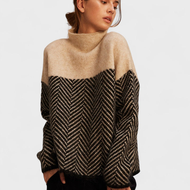 Malene - Maglione a collo alto in cotone