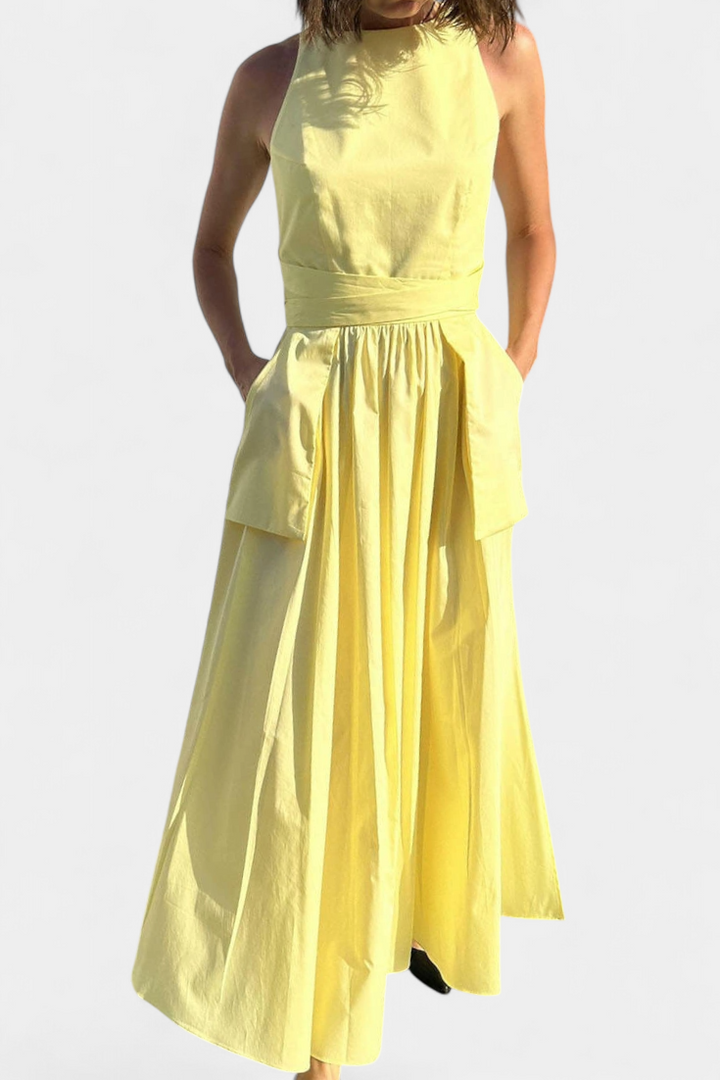 Dezi Vestito Lungo con Lacci Laterali