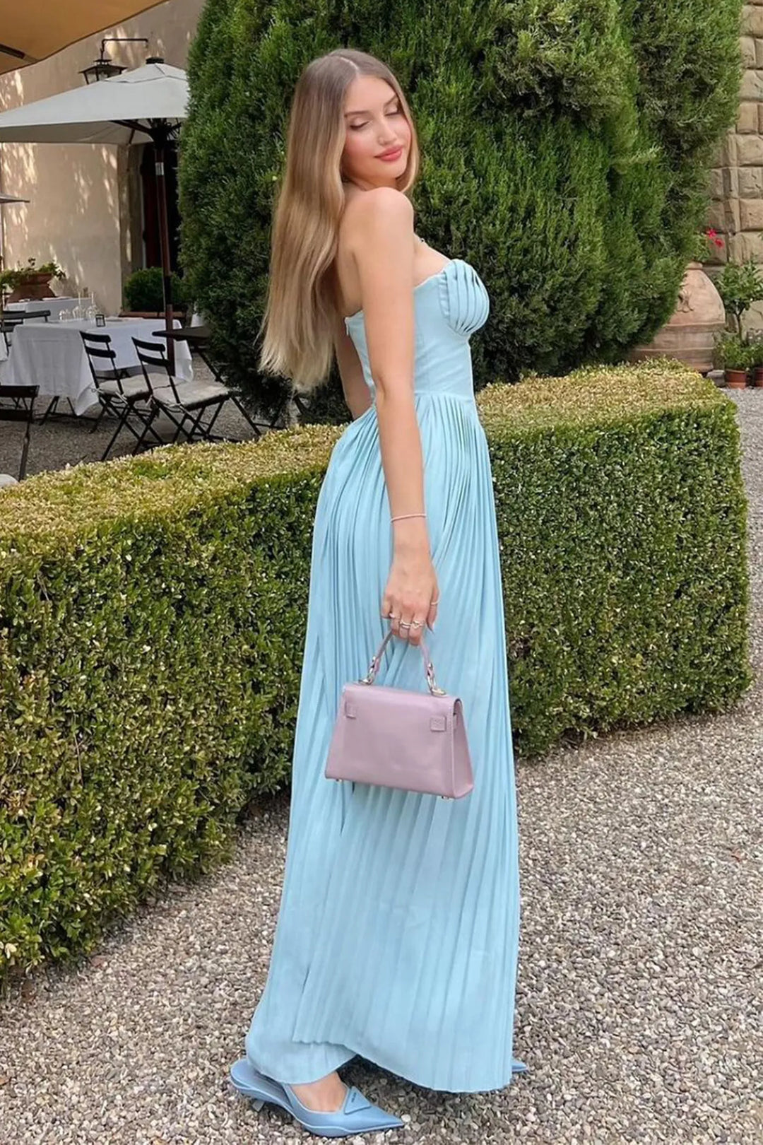 Cora | Abito Maxi Senza Spalline