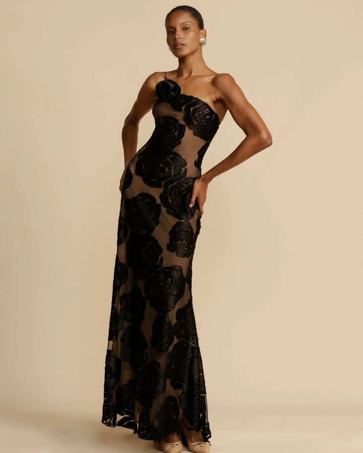 NORA - Abito lungo stampato