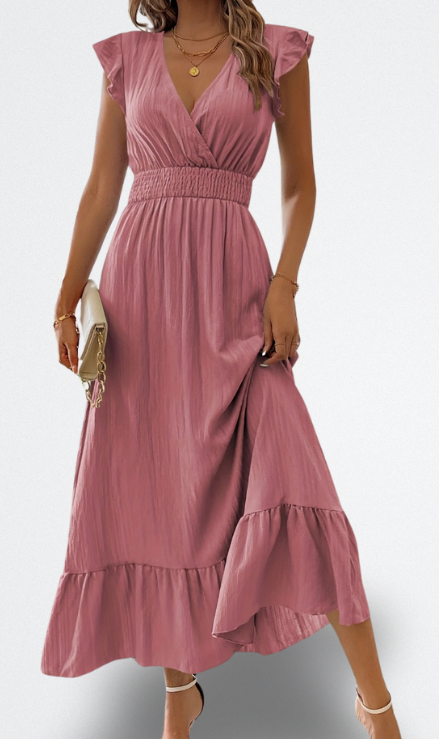 Nyra Vestito Morbido di Lunghezza Media