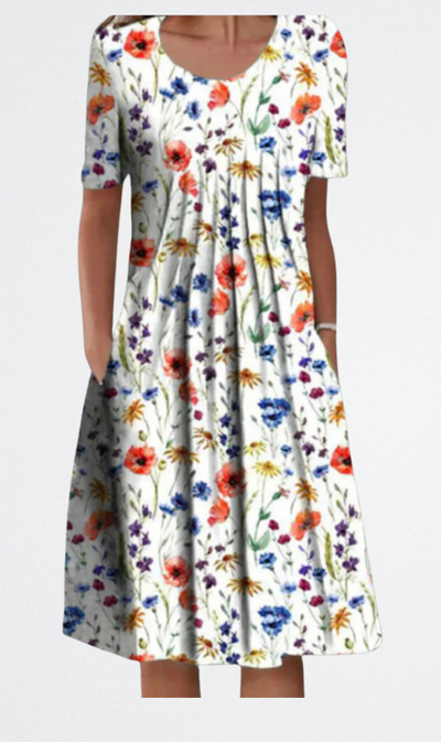 Ariana | Vestito Floreale che Valorizza la Figura
