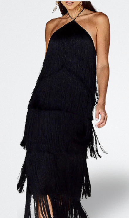 Sahara Vestito con Frange
