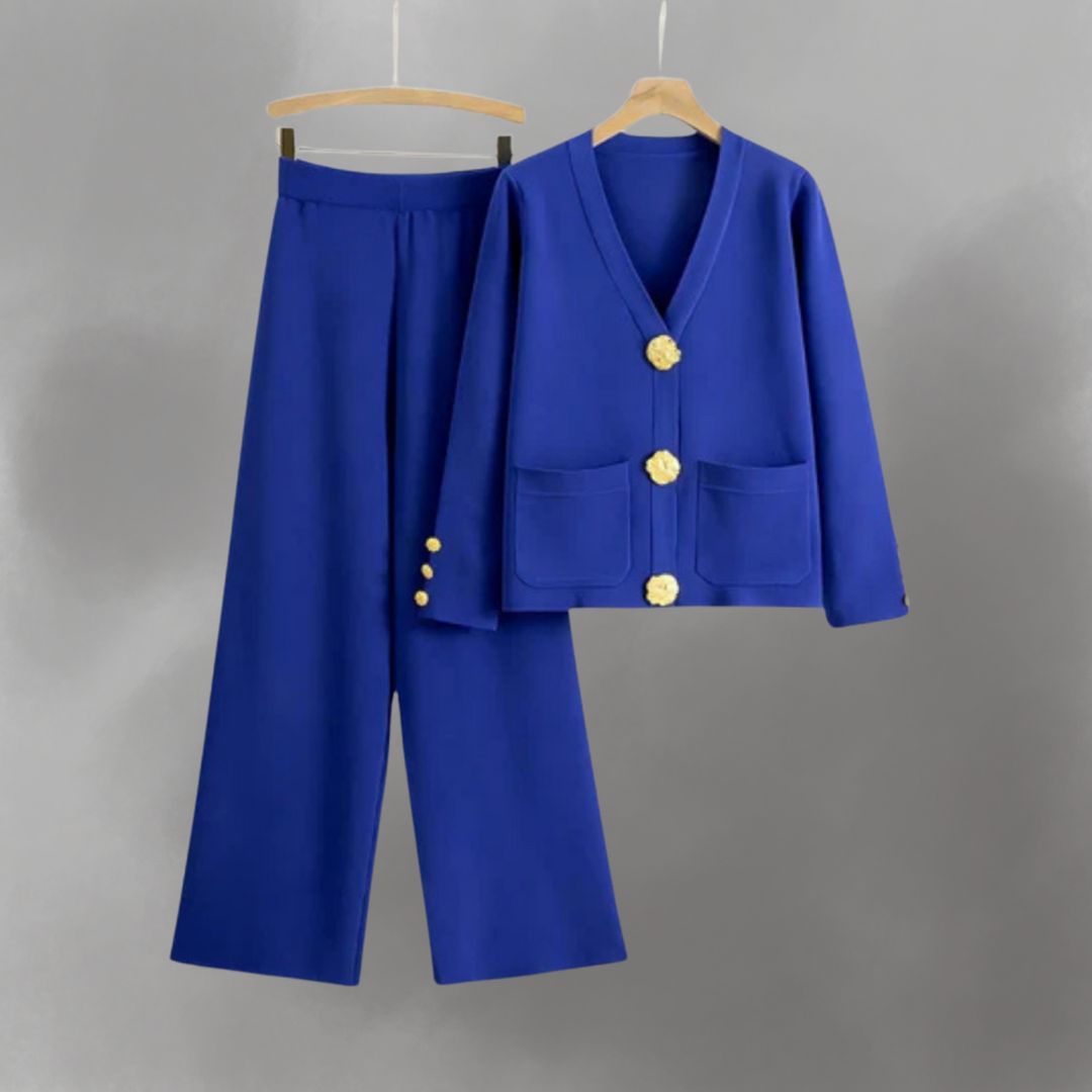 Sofia™ | Celeste Set di maglieria di lusso