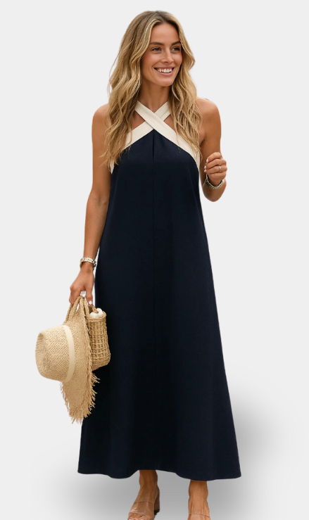 Nomi - Vestito elegante con scollo incrociato