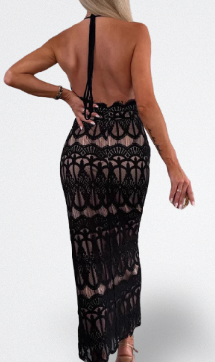 Cleo Rose | Vestito Midi in Pizzo