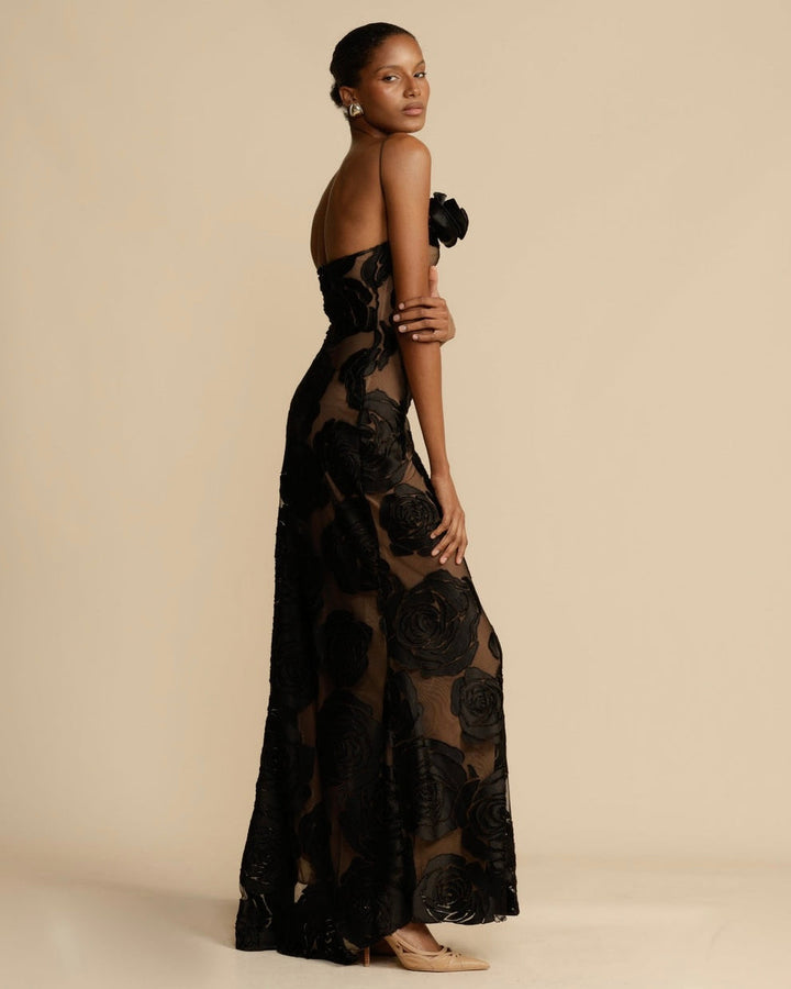 NORA - Abito lungo stampato